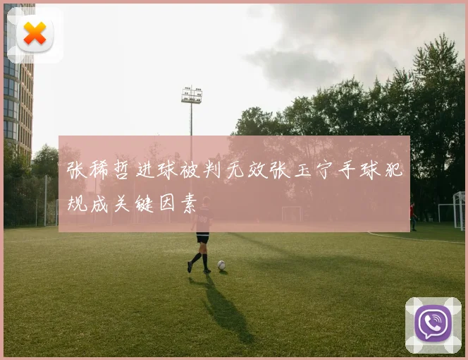 张稀哲进球被判无效张玉宁手球犯规成关键因素